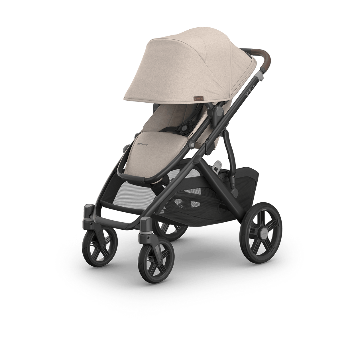 UPPAbaby Vista V3 Pram With Bassinet - Ada (Sandstone/Chestnut leather) - UPPAbaby Australia