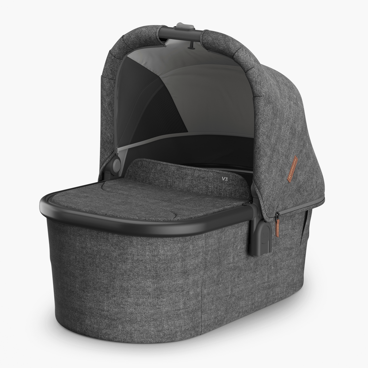 UPPAbaby V3 Bassinet - Charcoal Melange / Black (Greyson) - UPPAbaby Australia