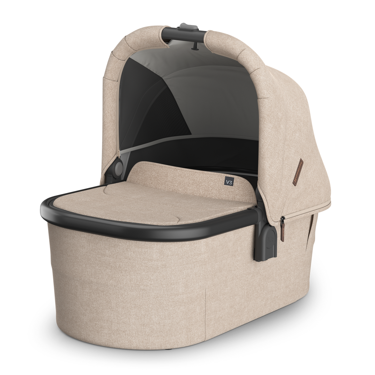 UPPAbaby V3 Bassinet - Liam (Oat Melange / Carbon), hero