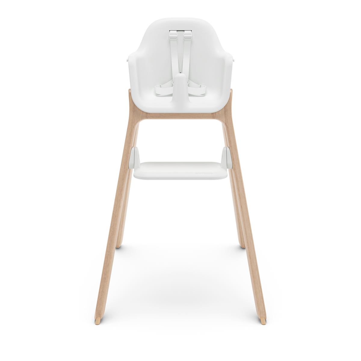 UPPAbaby Ciro V2 Highchair in Anya (Warm White), front view with the tray off