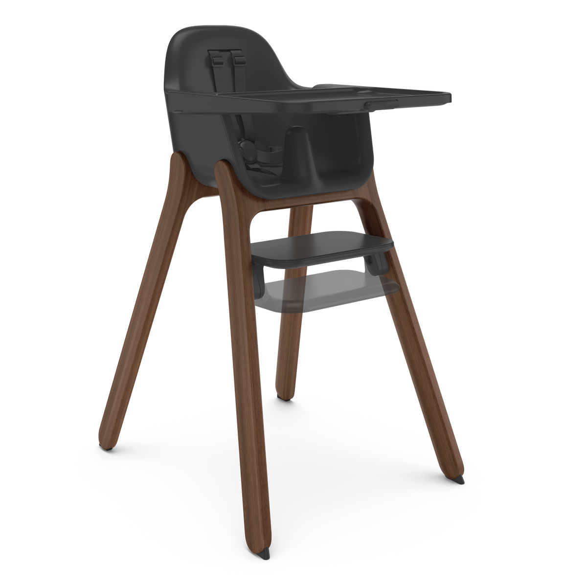 UPPAbaby Ciro V2 Highchair in Mason (Black), the two footrest heights