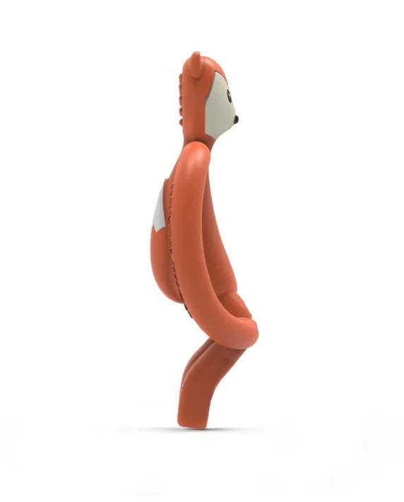 Matchstick Monkey Fox Teether baby teether for sore gums with textured bumps and easy-grip design