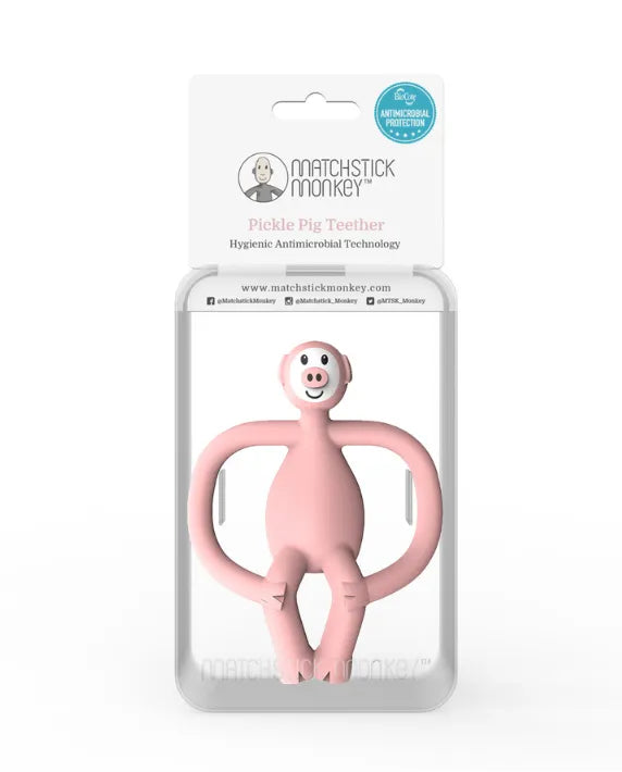 Matchstick Monkey Pig Teether