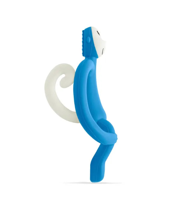 Matchstick Monkey Teething Toy and Gel Applicator - Blue