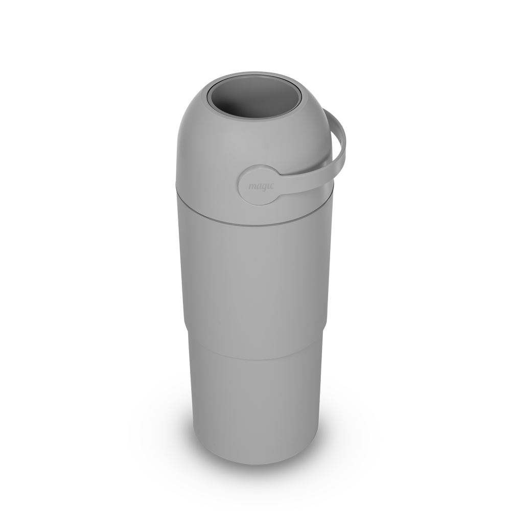 Thoth L - Telescopic Nappy Bin - Concrete