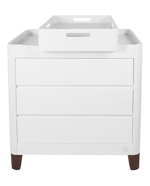 Serena Dresser - White | Walnut - Gaia Baby