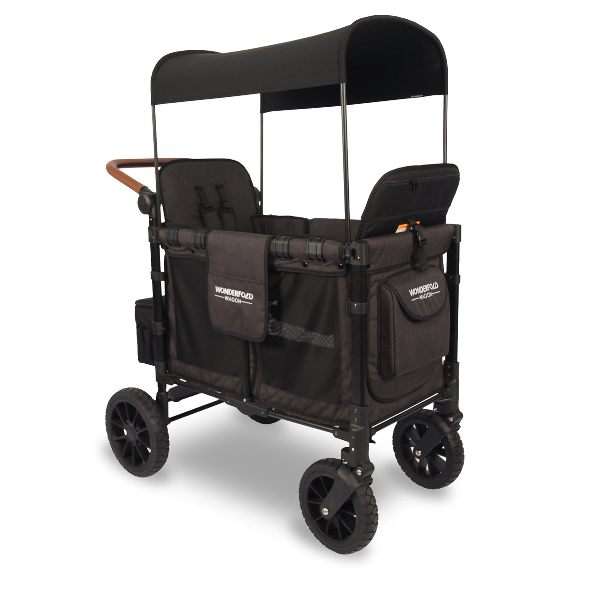 WonderFold W2 Luxe Stroller Wagon - Volcanic Black - WonderFold Wagons Australia