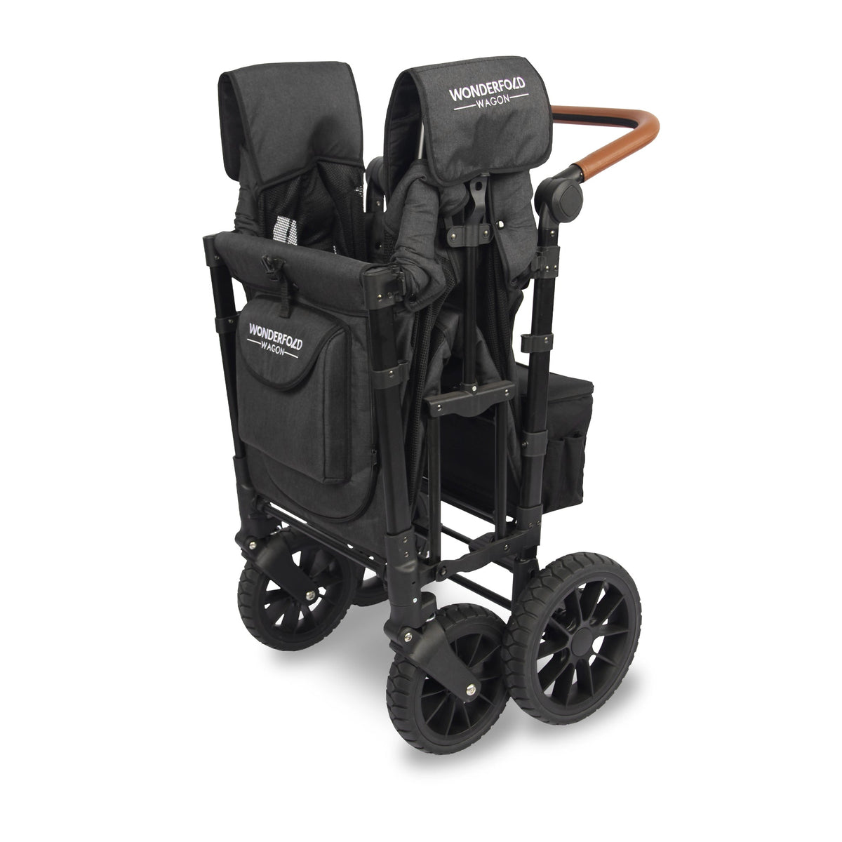 WonderFold W2 Luxe Stroller Wagon - Volcanic Black - WonderFold Wagons Australia