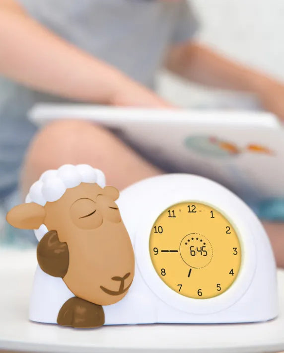 ZAZU Sleep Trainer Clock - Sam The Lamb (Camel)