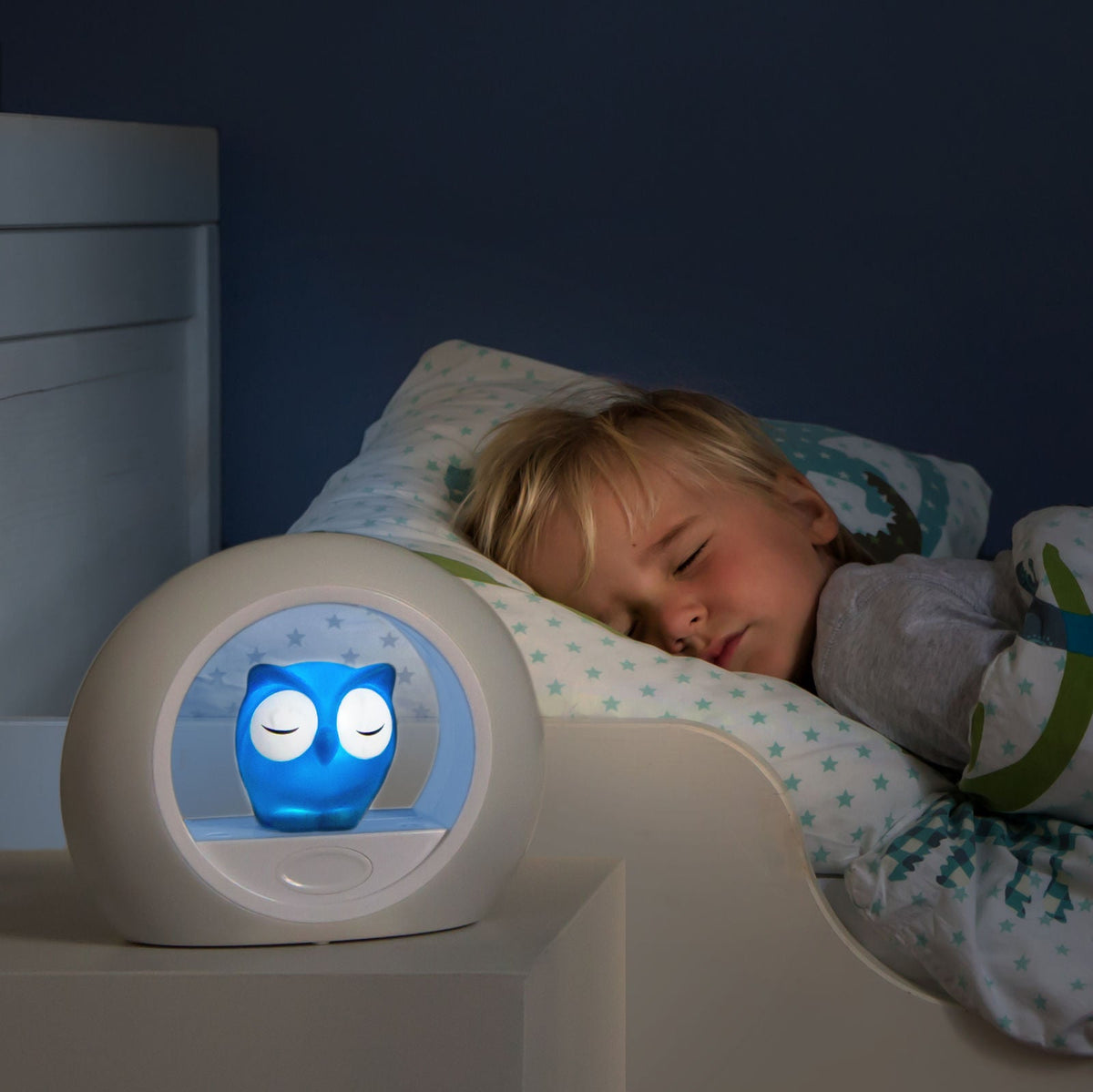 ZAZU Nightlight - Lou The Owl (Blue) by ZAZU owl nightlight