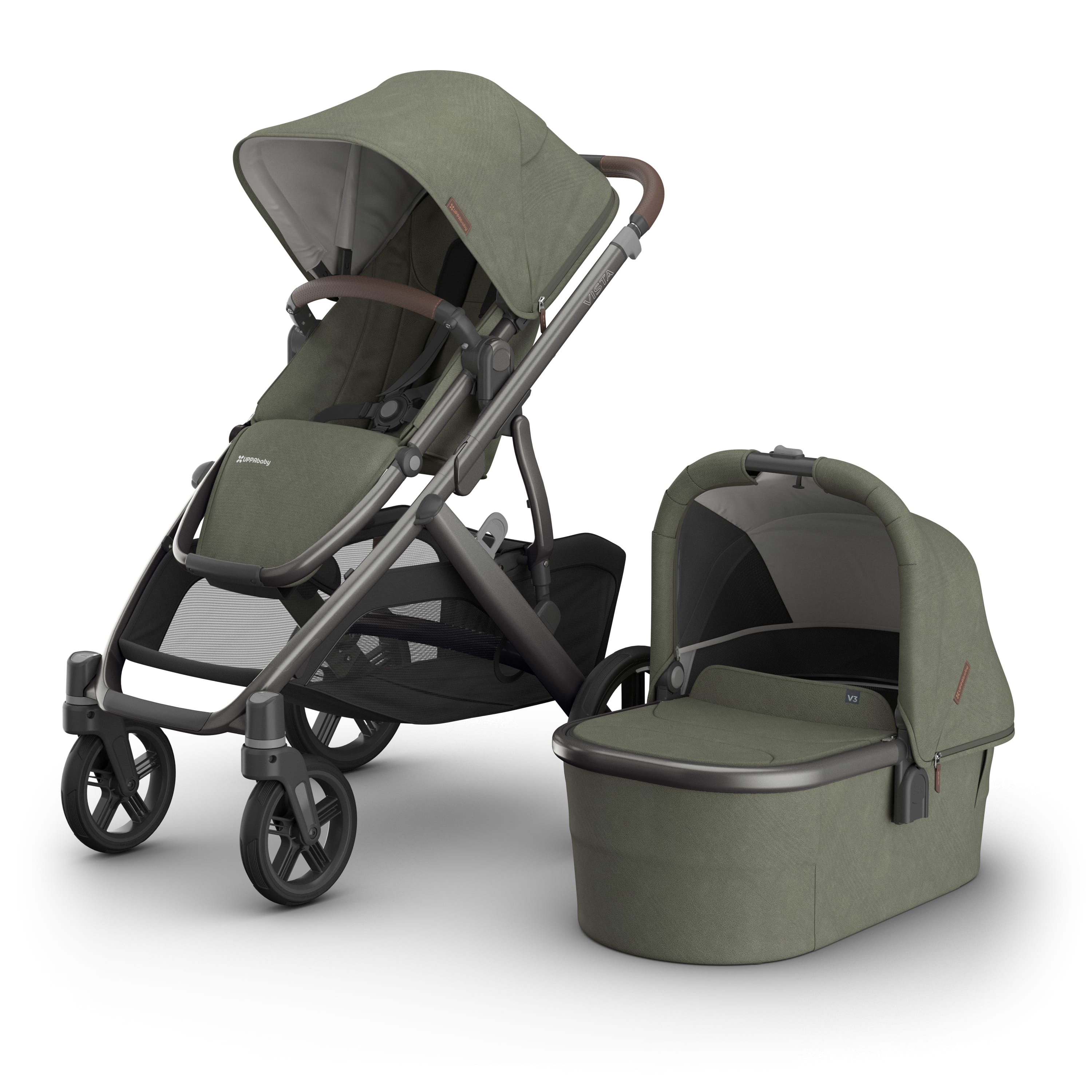 UPPAbaby Vista V3 Pram With Bassinet - Evelyn (Ex Showroom)