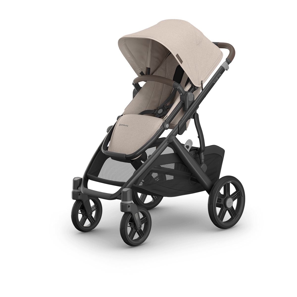 UPPAbaby Vista V3 Pram With Bassinet - Ada (Sandstone/Chestnut leather) - UPPAbaby Australia