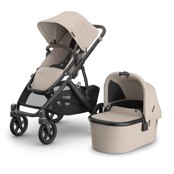 UPPAbaby Vista V3 Pram With Bassinet - Ada (Sandstone/Chestnut leather) - UPPAbaby Australia