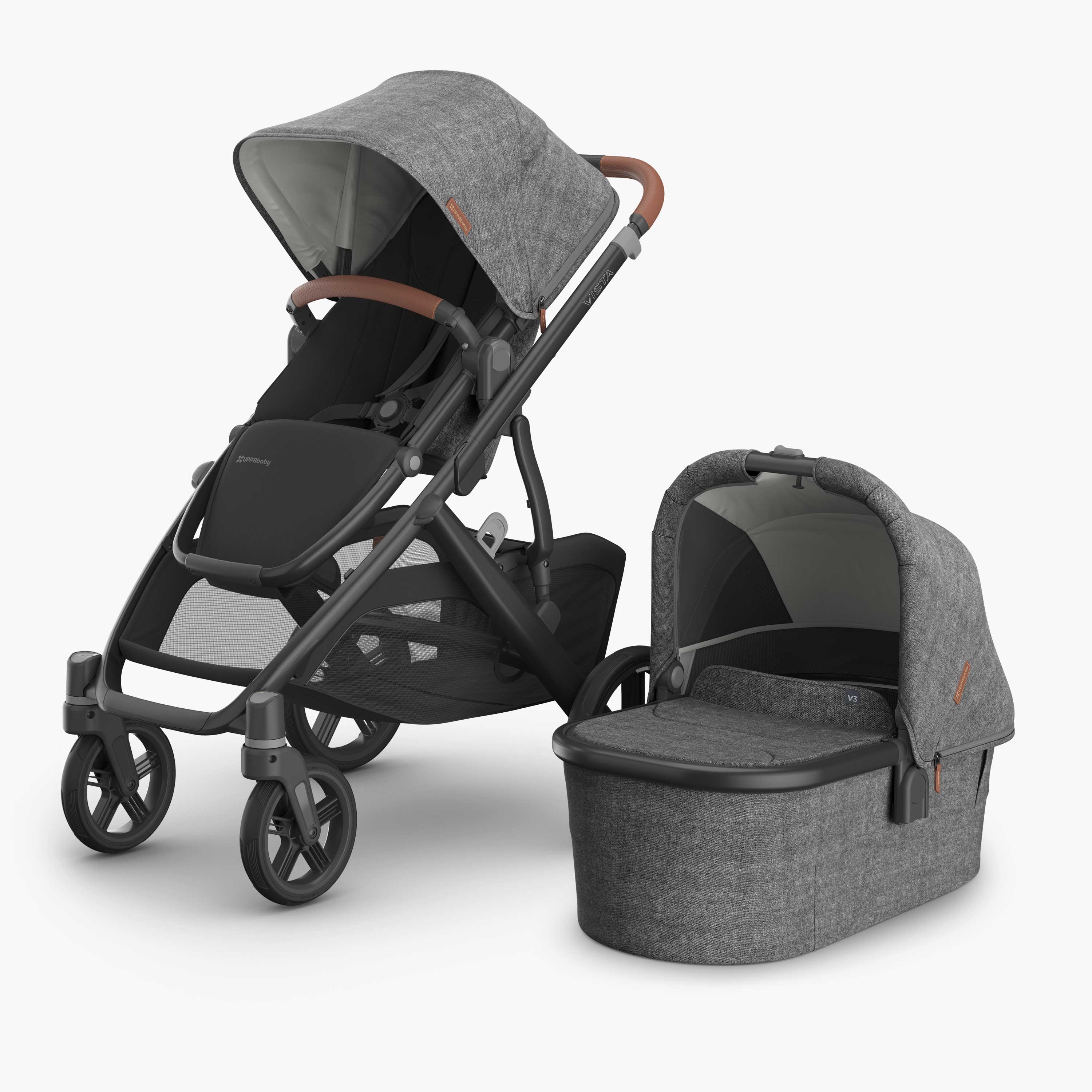 UPPAbaby Vista V3 Pram With Toddler Seat - Greyson (Ex Showroom)
