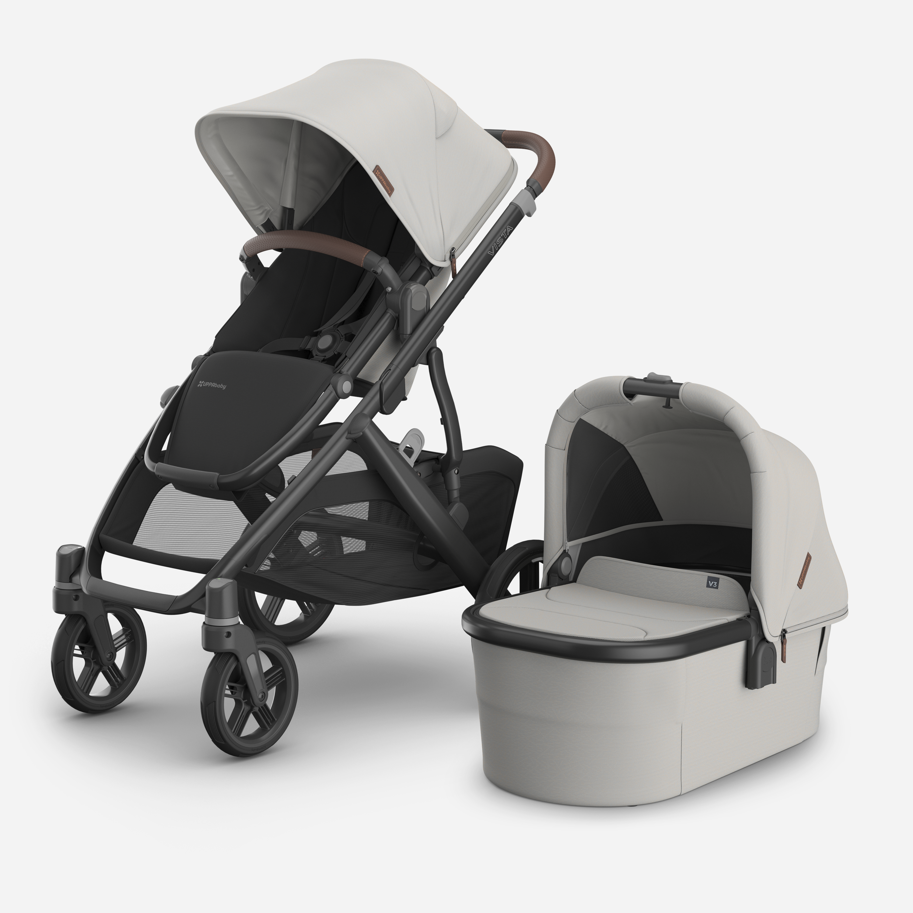 UPPAbaby Vista V3 Pram With Bassinet - Savannah (Ex Showroom)
