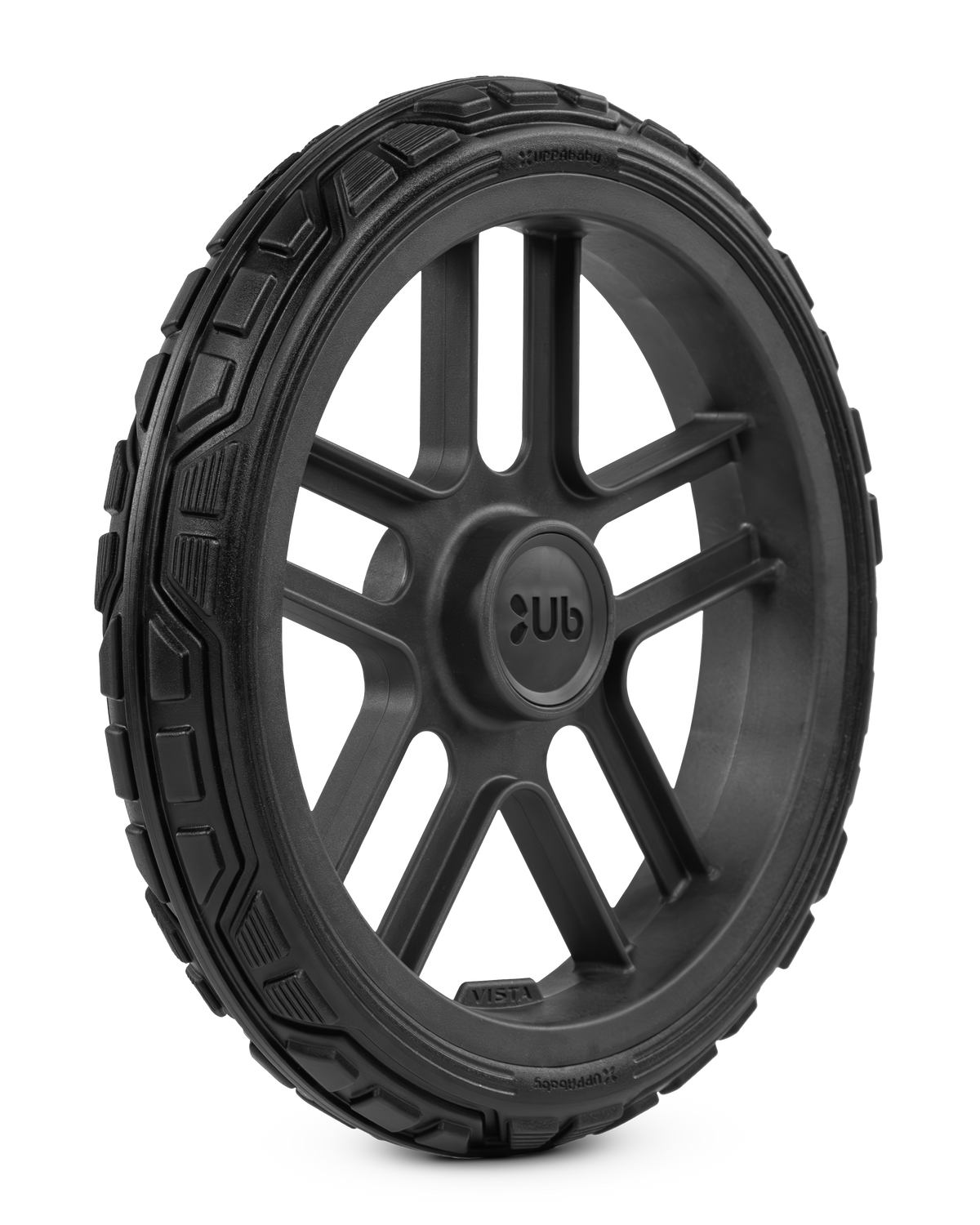 UPPAbaby Vista All Terrain Wheels, rear wheel standing