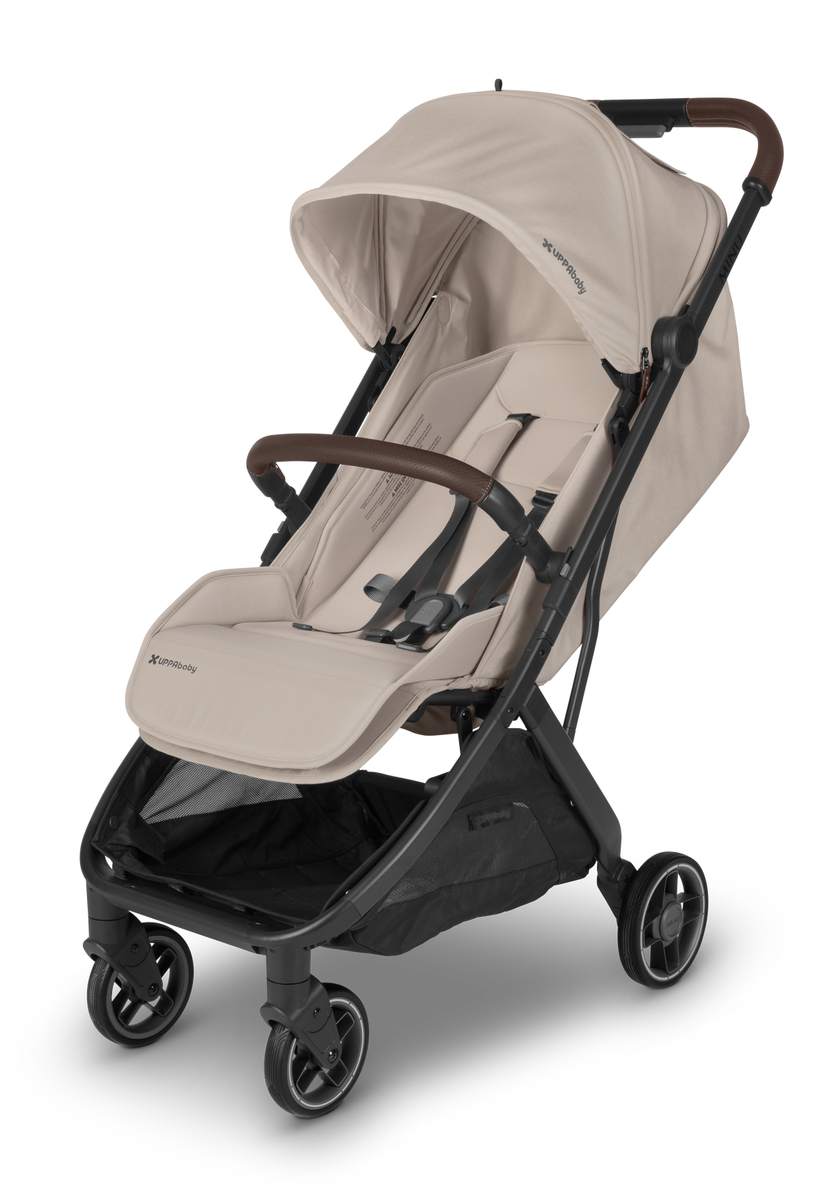 UPPAbaby Minu V3 Bumper Bar - Chestnut, on Minu V3