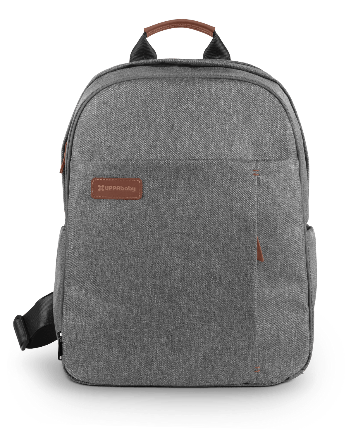 UPPAbaby Nappy Bag Pro Greyson (grey melange/saddle leather) - UPPAbaby Australia