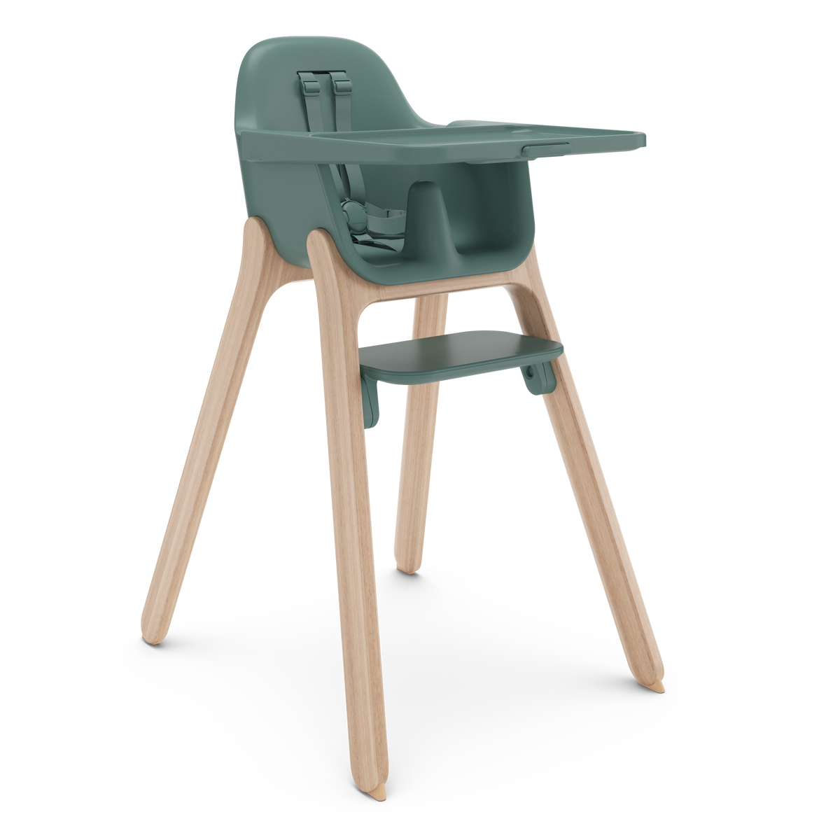 UPPAbaby Ciro V2 Highchair in Betsy (Spruce Green), three-quarter view