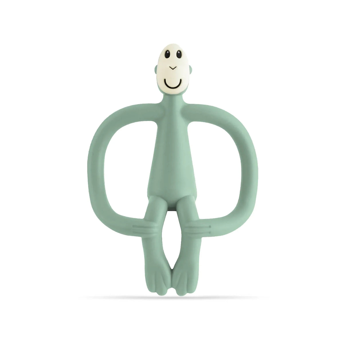 Matchstick Monkey Teething Toy and Gel Applicator - Mint Green baby teether for sore gums with textured bumps and easy-grip design