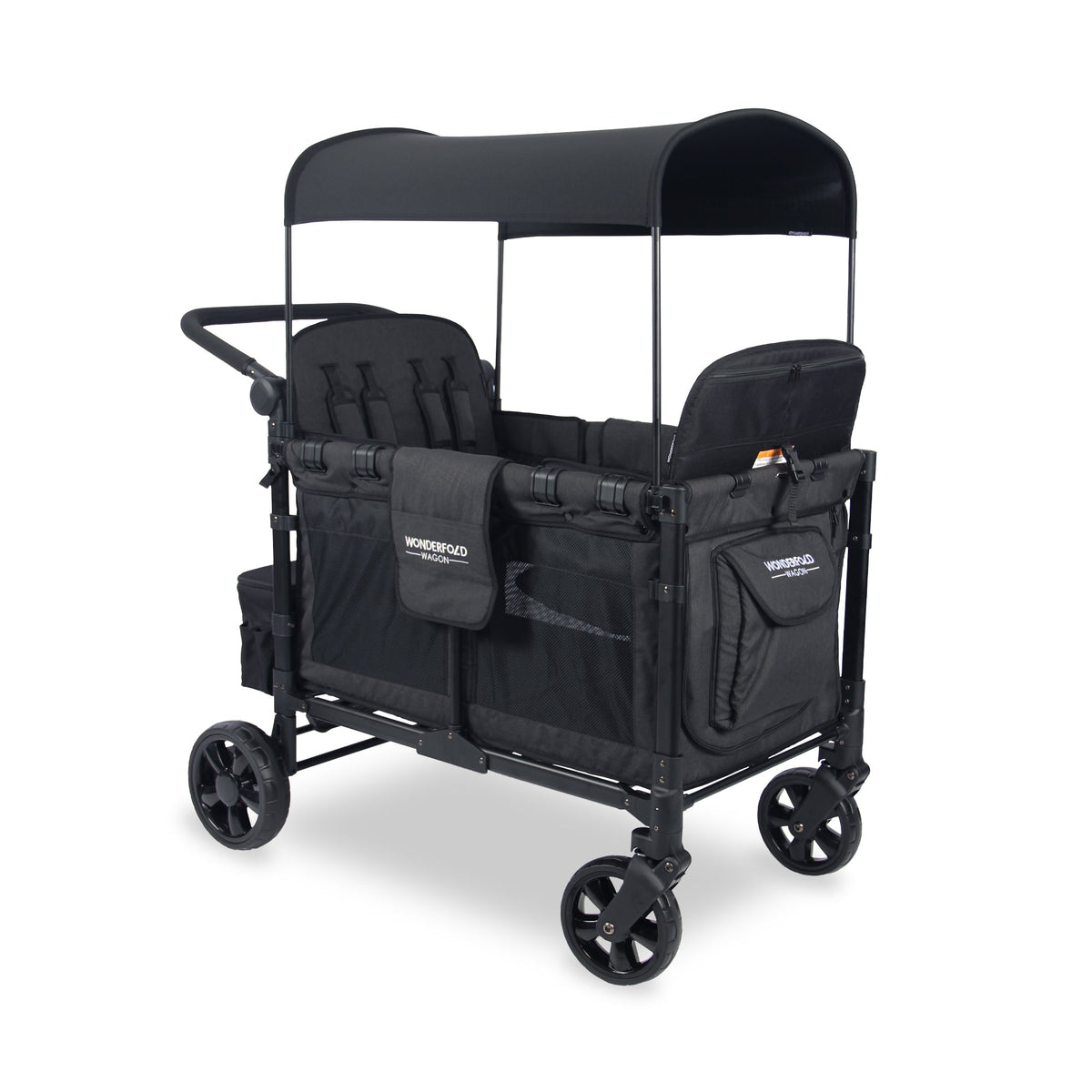 WonderFold W4 Elite Stroller Wagon - Volcanic Black - WonderFold Wagons Australia