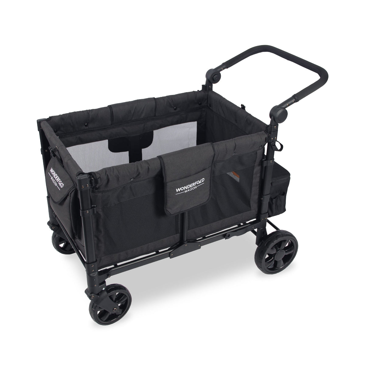 WonderFold W4 Elite Stroller Wagon - Volcanic Black - WonderFold Wagons Australia
