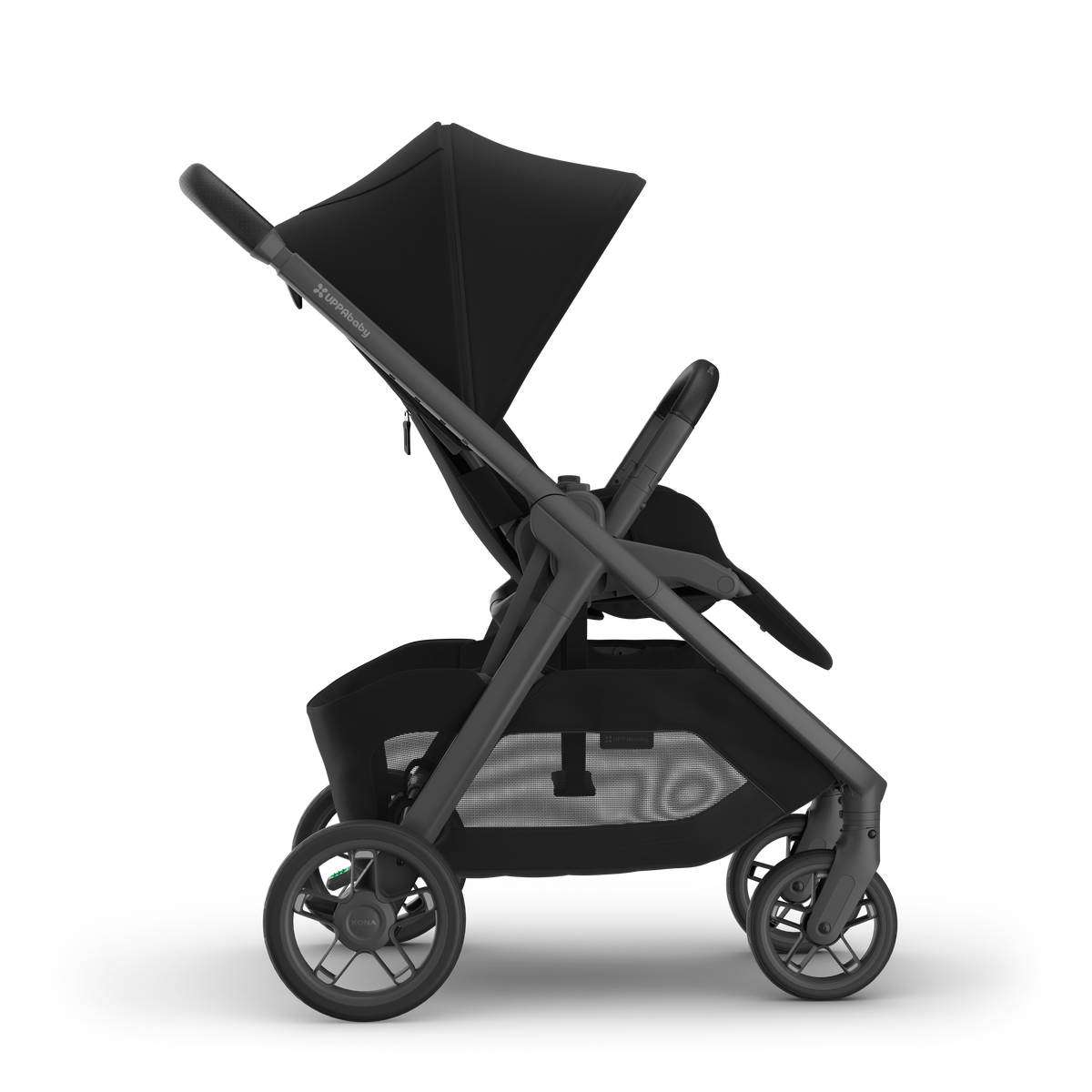 UPPAbaby Kona pram in James (black), side view from the right