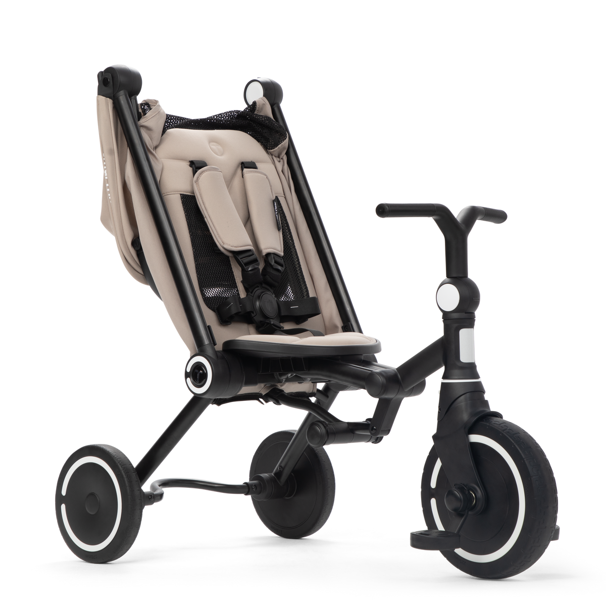Smartrike Wonder Max trike in stone beige with adjustable seat and safety features for toddlers and young children.