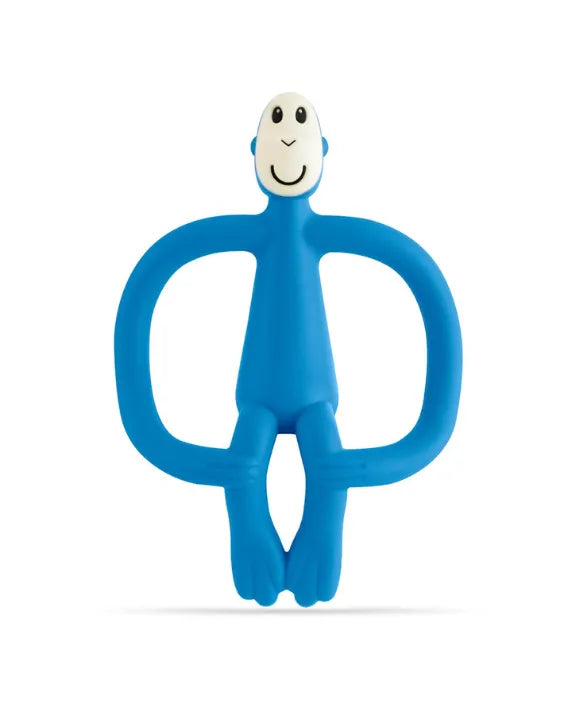 Matchstick Monkey Teething Toy and Gel Applicator - Blue