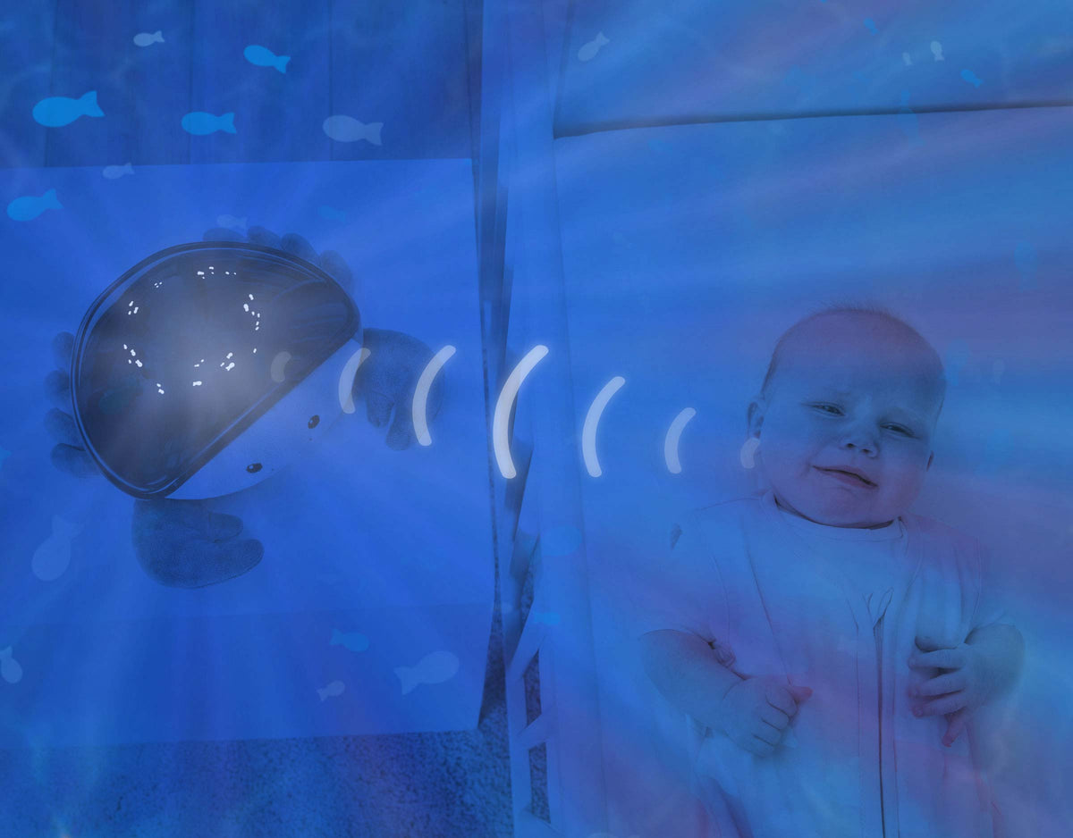 ZAZU Bedtime Projector - Cody The Crab With Ocean Projections by ZAZU ocean projector