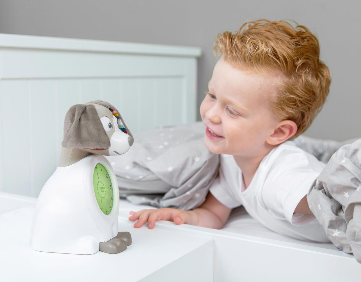 ZAZU Sleep Trainer Clock - Davy The Dog (Taupe) by ZAZU sleep trainer clock