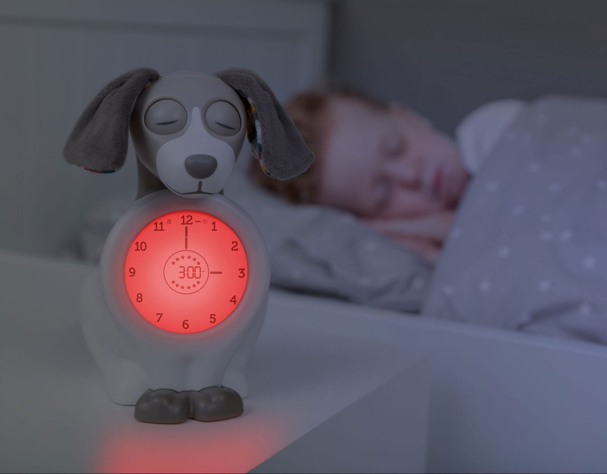 ZAZU Sleep Trainer Clock - Davy The Dog (Taupe) by ZAZU sleep trainer clock