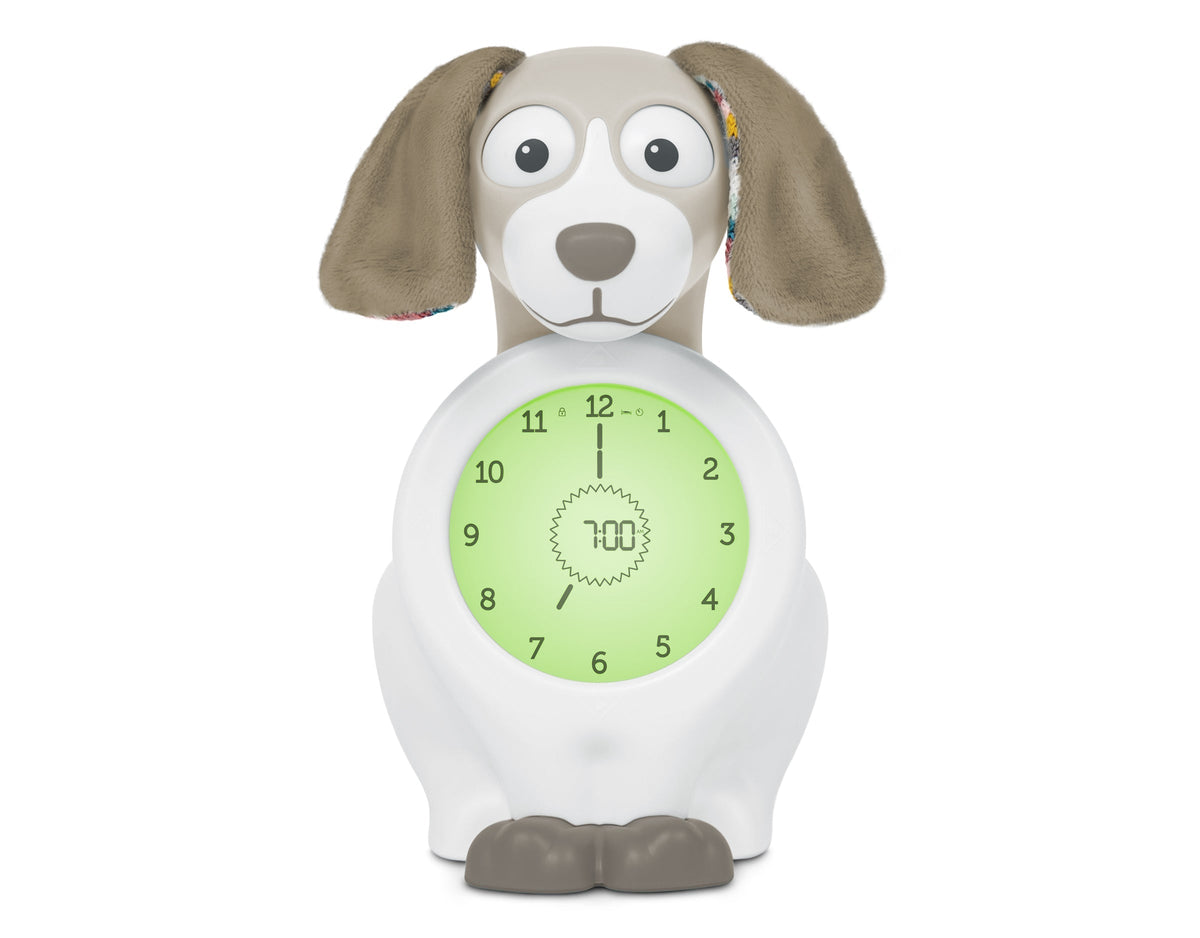 ZAZU Sleep Trainer Clock - Davy The Dog (Taupe) by ZAZU sleep trainer clock