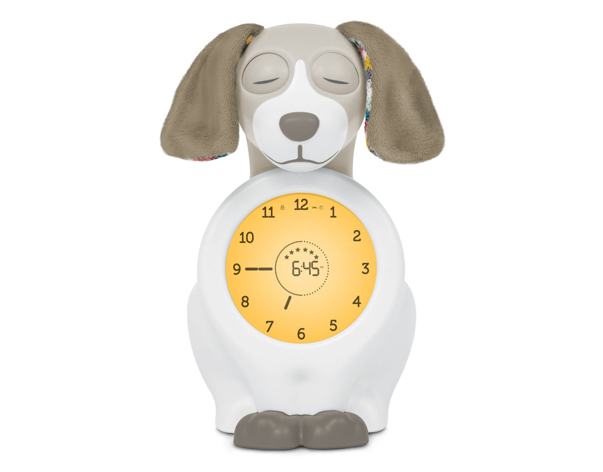 ZAZU Sleep Trainer Clock - Davy The Dog (Taupe) by ZAZU sleep trainer clock