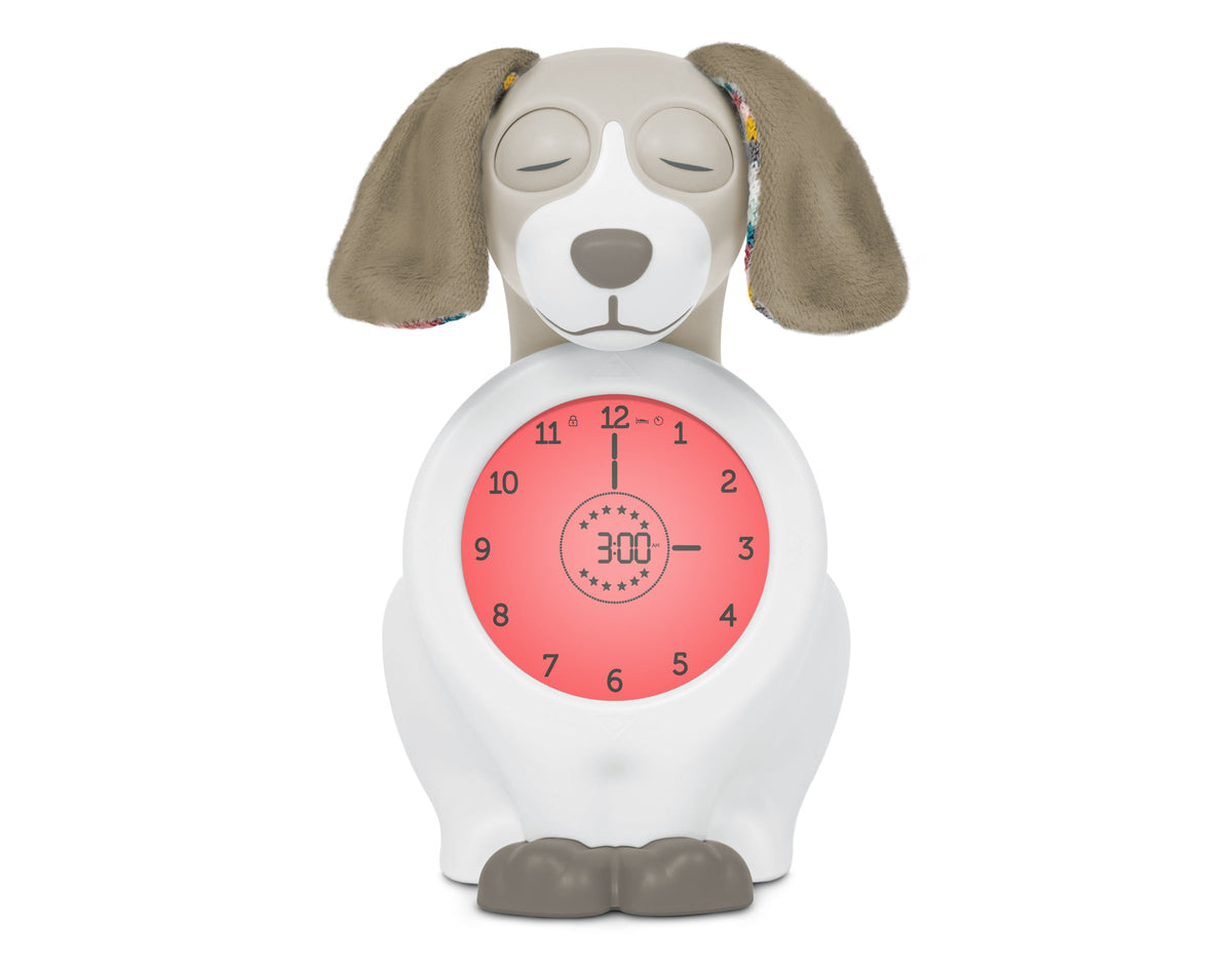 ZAZU Sleep Trainer Clock - Davy The Dog (Taupe) by ZAZU sleep trainer clock