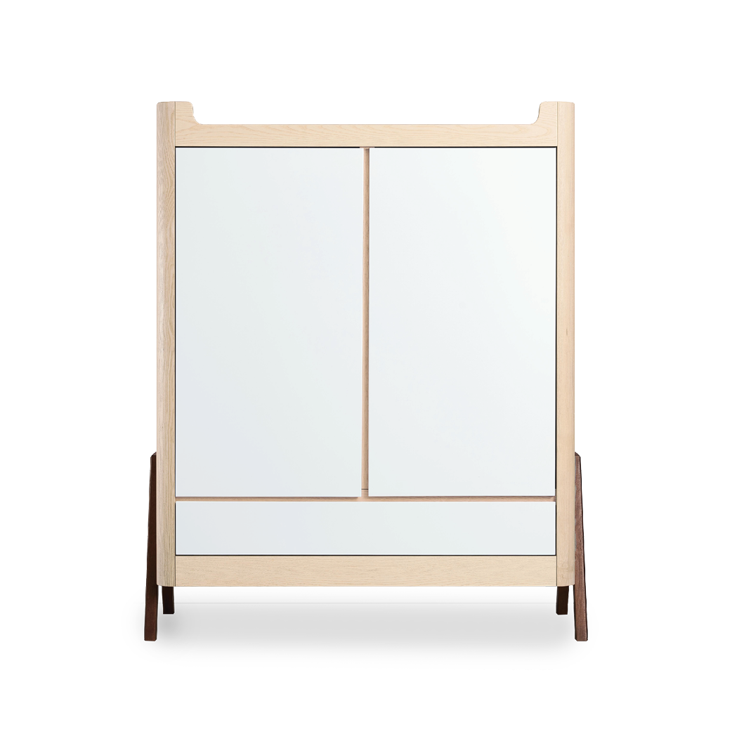 Hera Wardrobe - Natural Ash | Walnut - Gaia Baby