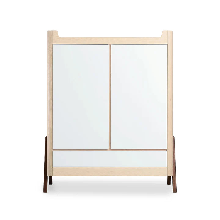 Hera Wardrobe - Natural Ash | Walnut (Ex Showroom)