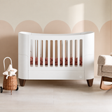 White | Walnut with included Mattress