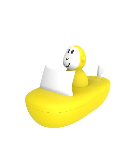 Matchstick Monkey Bath Time Boat Set - Yellow