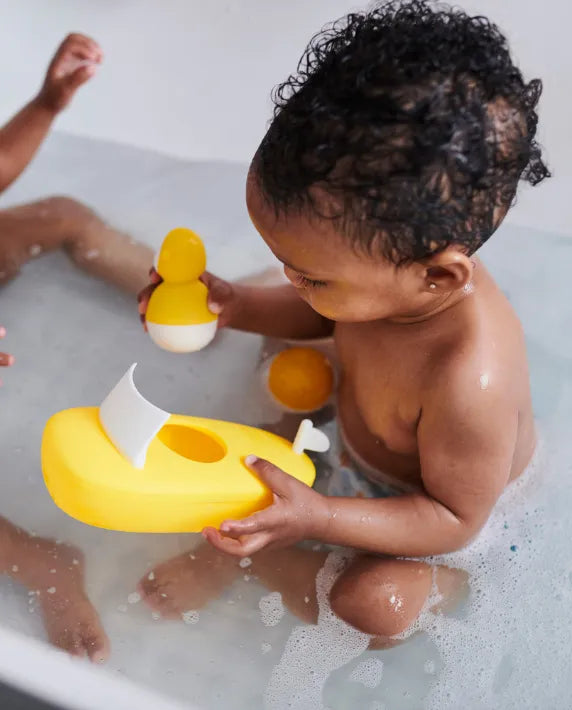 Matchstick Monkey Bath Time Boat Set - Yellow