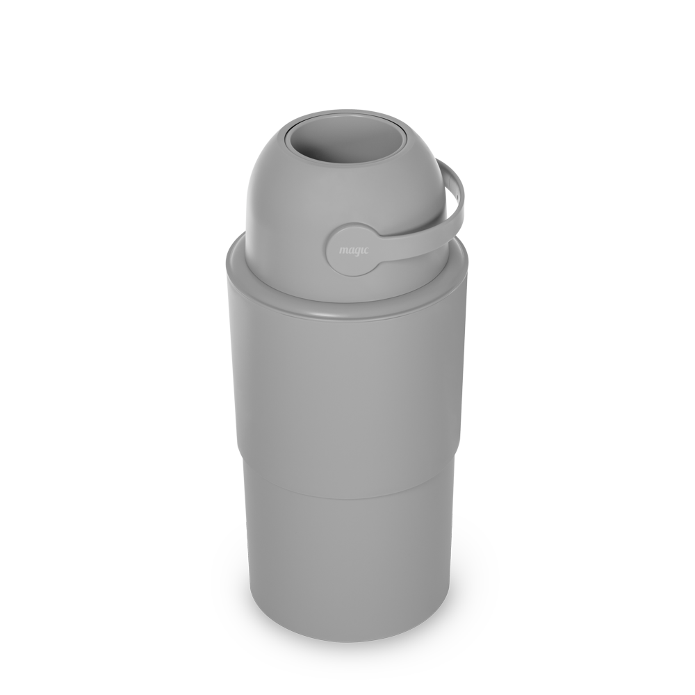 Heka L - Telescopic Nappy Bin - Concrete