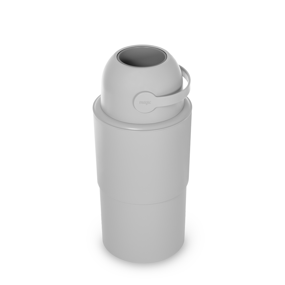 Heka L - Telescopic Nappy Bin - White