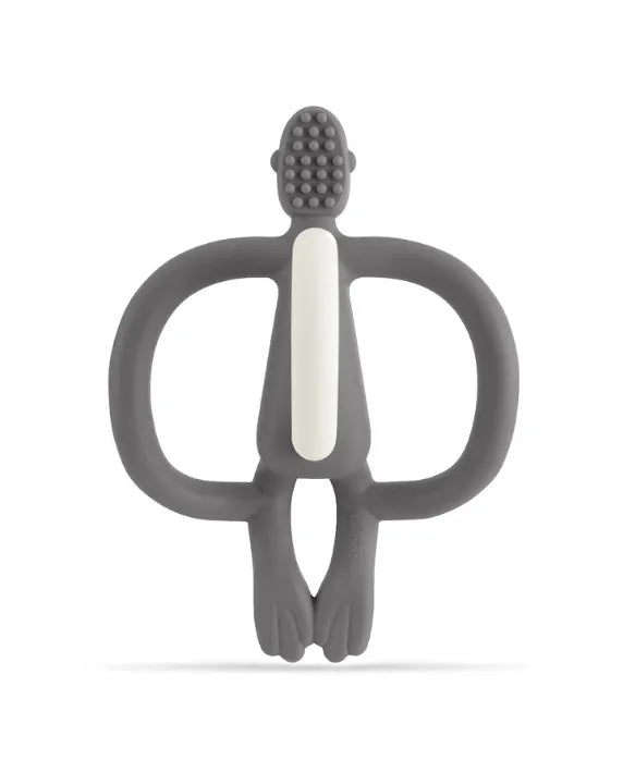 Matchstick Monkey Teething Toy and Gel Applicator - Grey