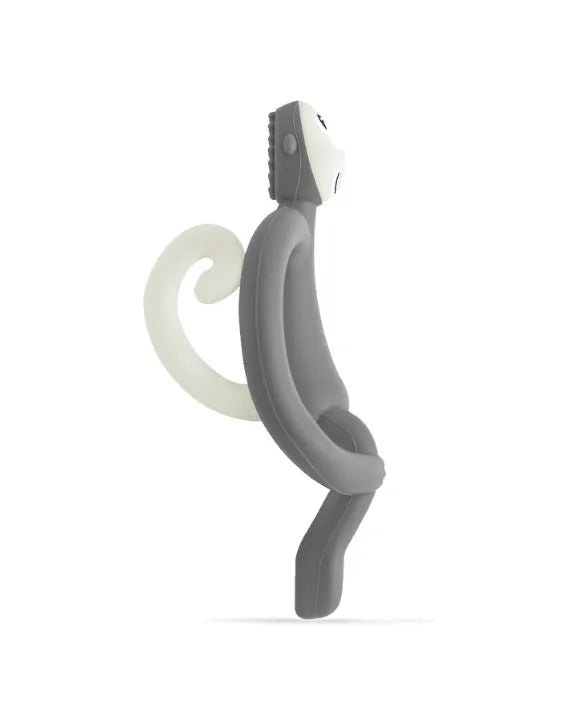 Matchstick Monkey Teething Toy and Gel Applicator - Grey