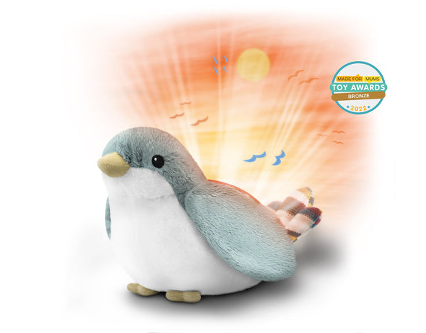 ZAZU Bedtime Projector - Shally the Sparrow With Sunset Projections by ZAZU sunset projector