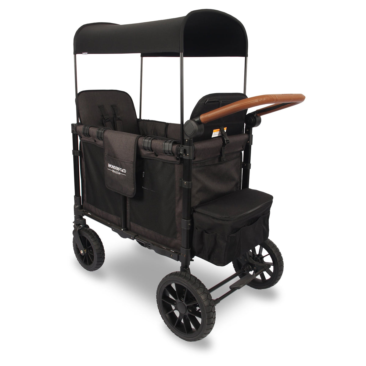 WonderFold W2 Luxe Stroller Wagon - Volcanic Black - WonderFold Wagons Australia