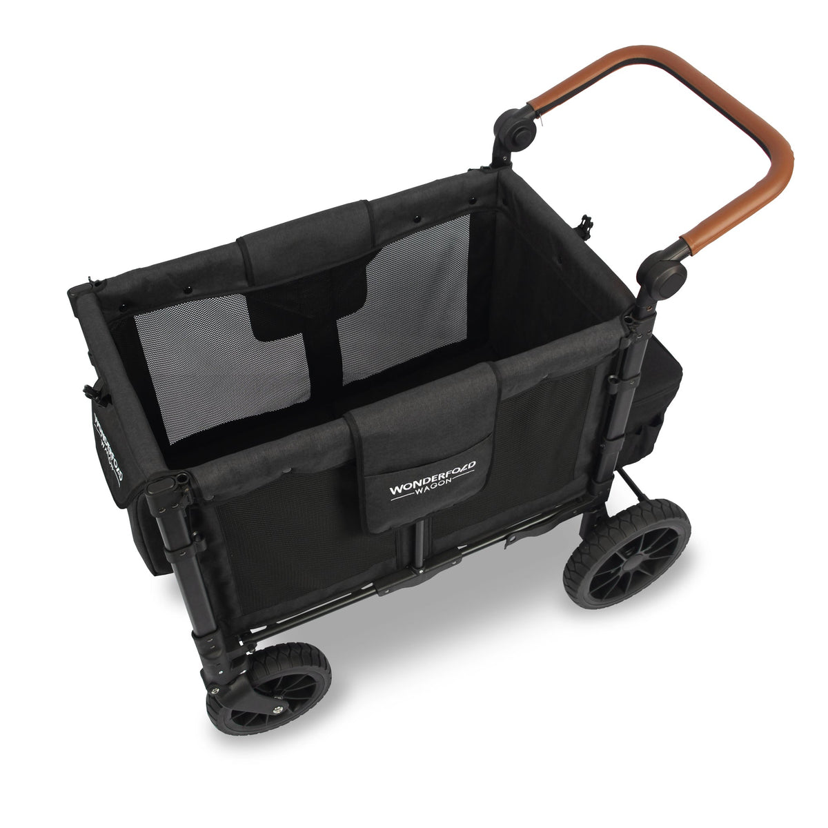 WonderFold W2 Luxe Stroller Wagon - Volcanic Black - WonderFold Wagons Australia