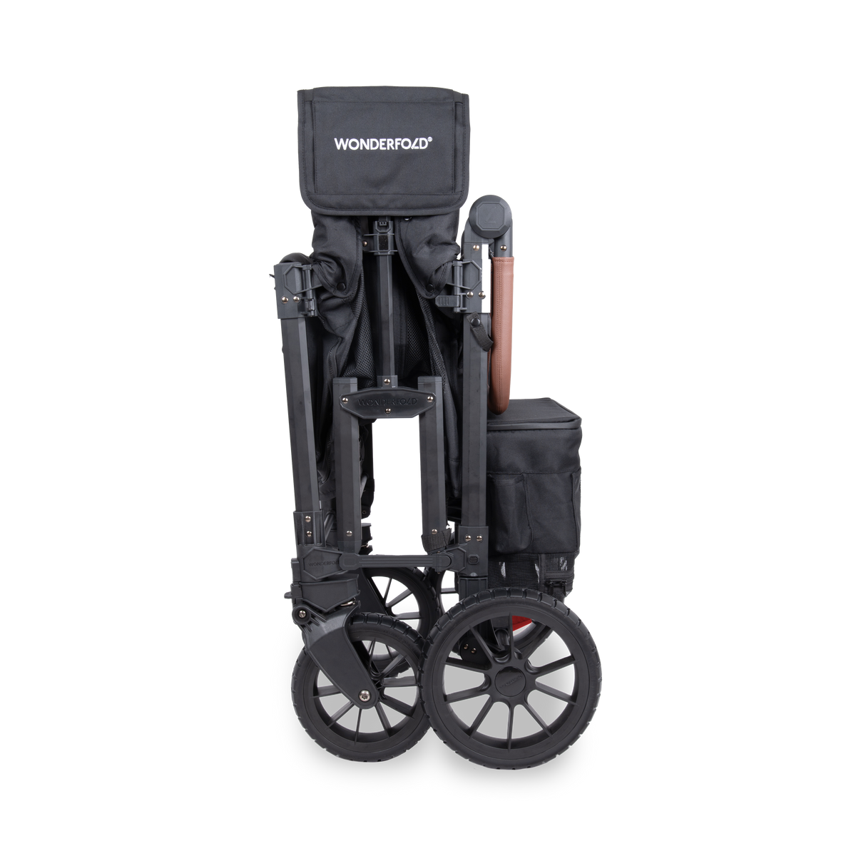 WonderFold W2 Luxe Pro Stroller Wagon - Jet Black - WonderFold Wagons Australia