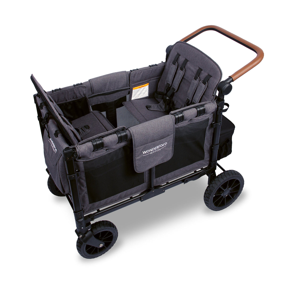 WonderFold W4 Luxe Stroller Wagon - Charcoal Grey - WonderFold Wagons Australia
