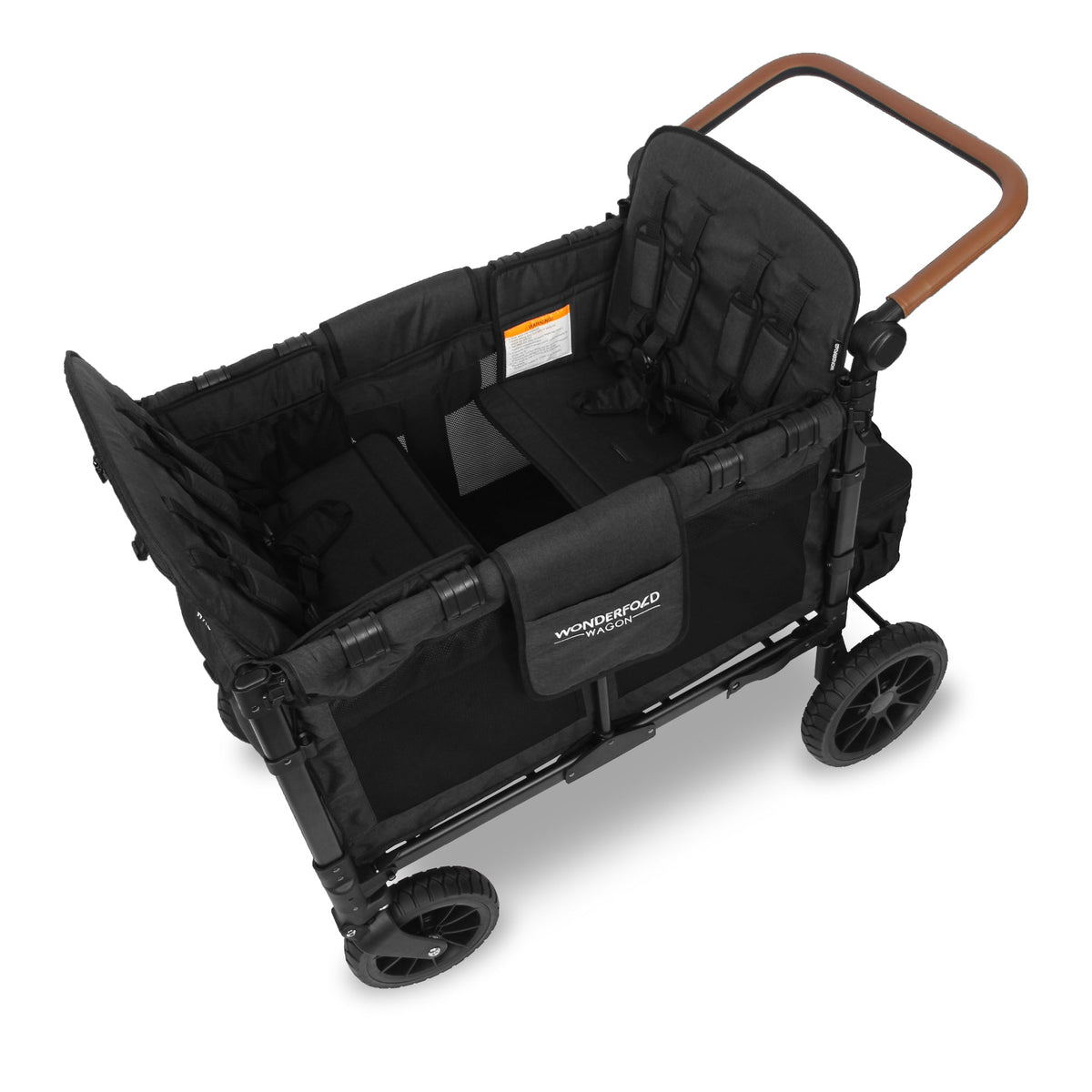 WonderFold W4 Luxe Stroller Wagon - Volcanic Black - WonderFold Wagons Australia